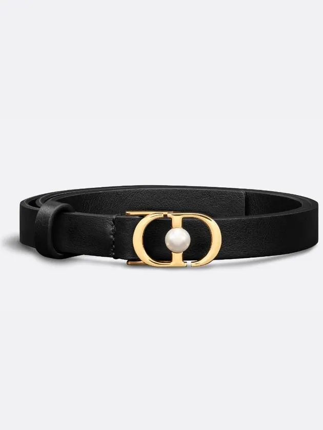 30 Montaigne Jolie 15MM Smooth Calfskin Belt Black
