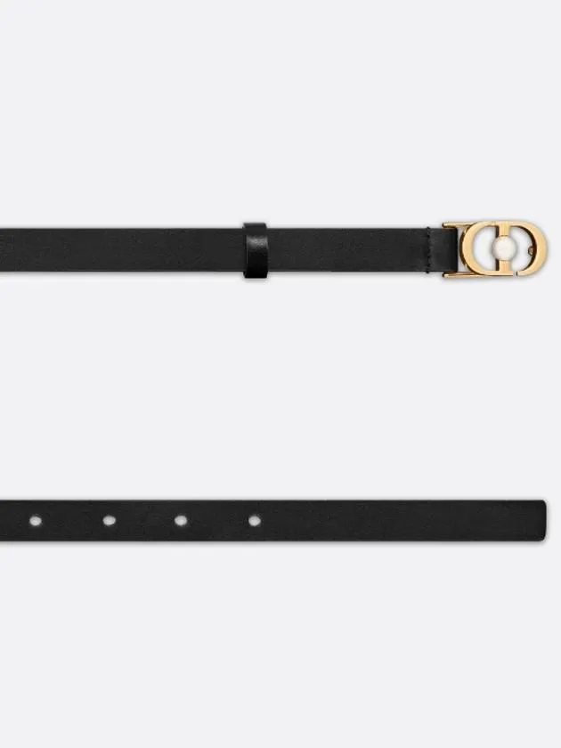 30 Montaigne Jolie 15MM Smooth Calfskin Belt Black