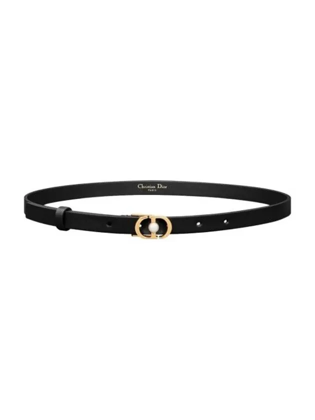 30 Montaigne Jolie 15MM Smooth Calfskin Belt Black