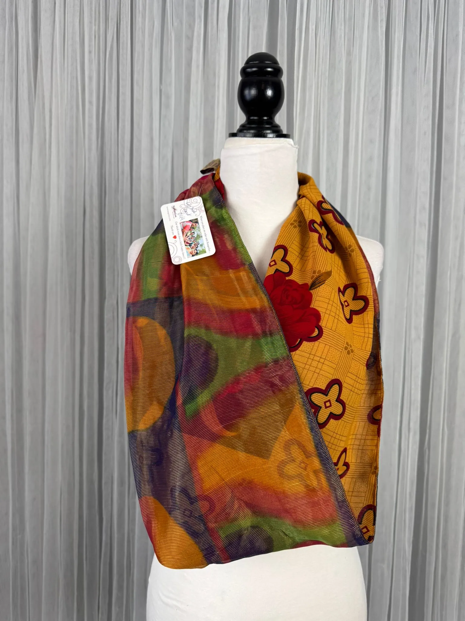 40 inch Reversible Infinity Scarf-J044