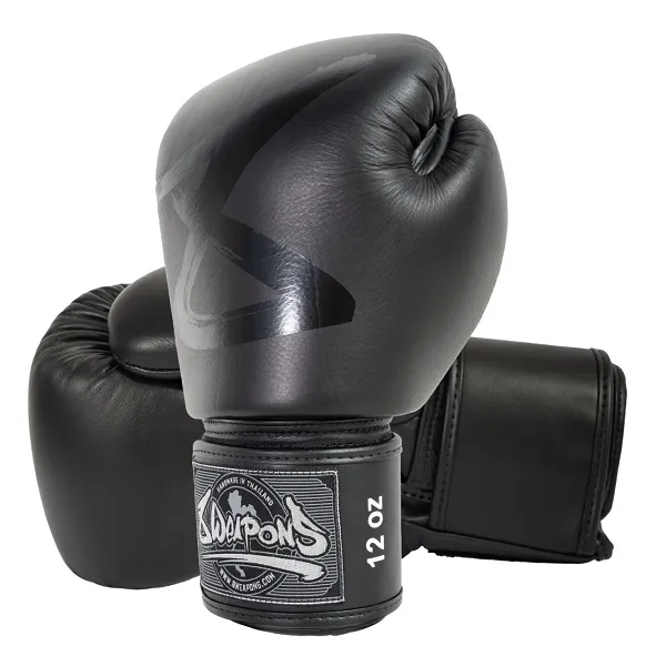 8 Weapons Boxing Gloves Big 8 Premium Black-Black
