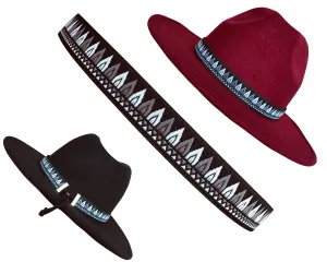 Adjustable Cowboy Hat band, Fedora Hatband Colors, Black, Gray, White, Hat Accessories for Men, Western Styling Hat Jewelry, Unisex Hat Belt
