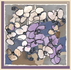 Armine Arty Floral Silk Scarf #6
