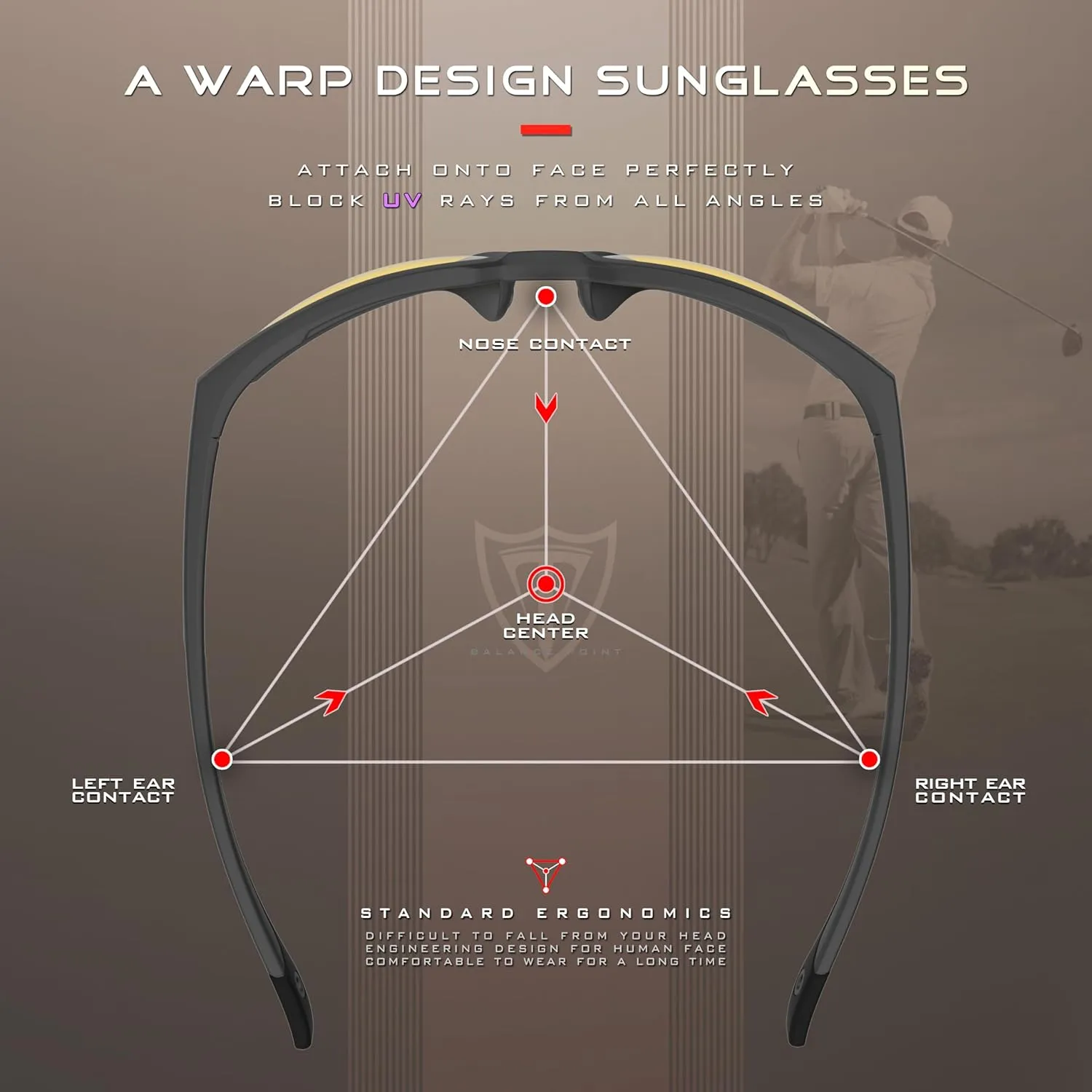 ATTCL Men's Polarized Sport Sunglasses with UV400 Protection for Driving, Fishing, and Outdoor Activities