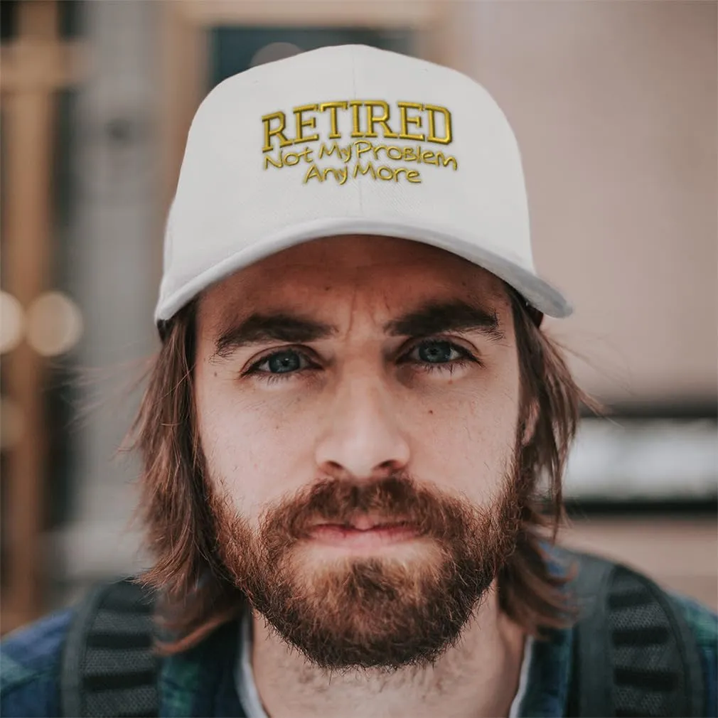 Baseball Caps for Men & Women Embroidered Retired Not My Problem B Embroidery Ladies & Men Baseball Hats