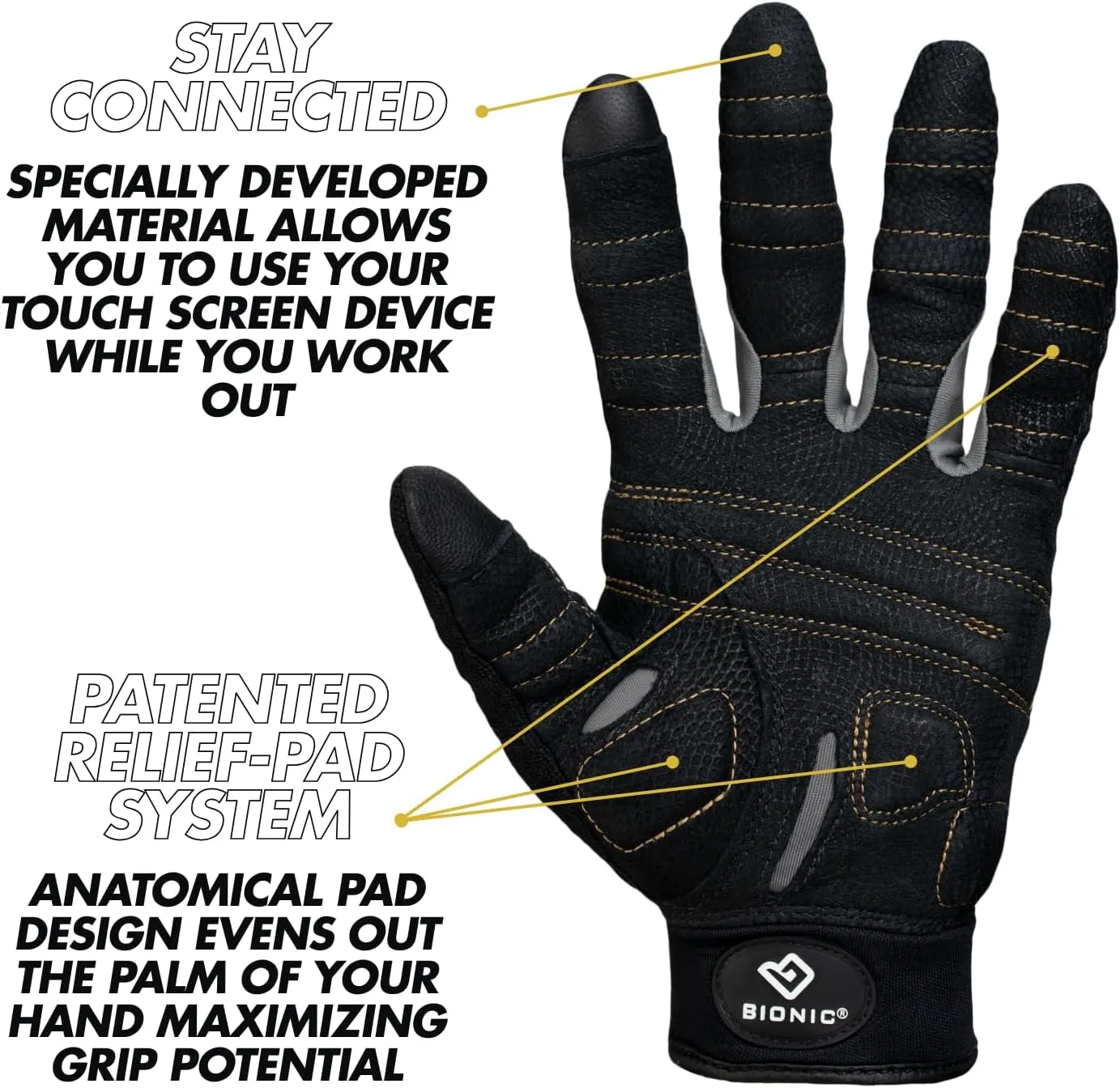 Bionic Women's Beastmode Full Finger Gym Workout Gloves