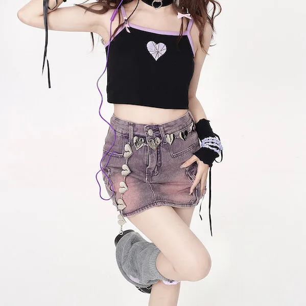 Broken heart body chain