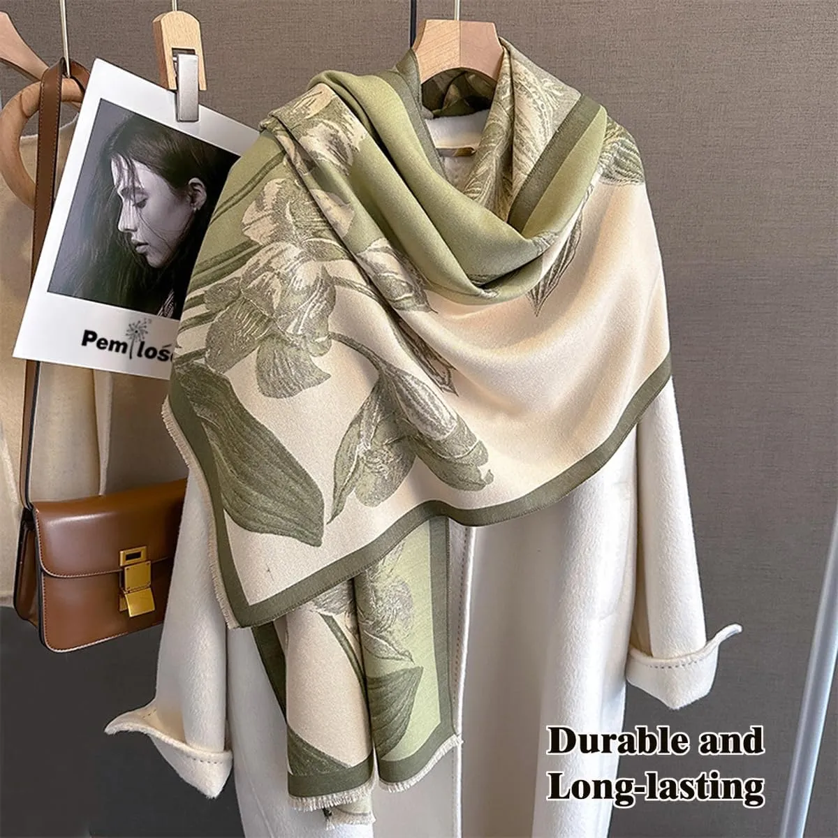 Cashmere Feel Winter Scarf for Women Large Pashmina Blanket Scarf Cashmere Wrap for Women Fall Winter Shawl