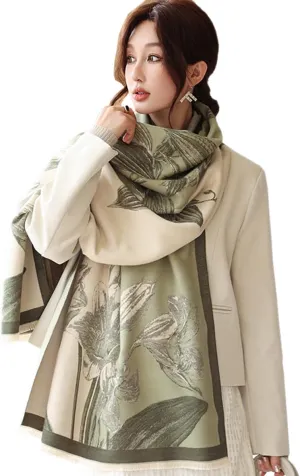 Cashmere Feel Winter Scarf for Women Large Pashmina Blanket Scarf Cashmere Wrap for Women Fall Winter Shawl