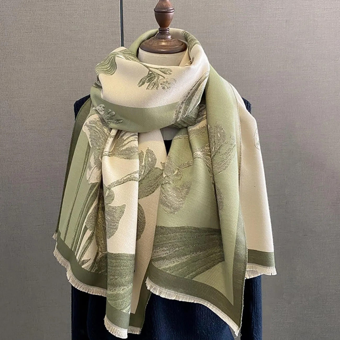 Cashmere Feel Winter Scarf for Women Large Pashmina Blanket Scarf Cashmere Wrap for Women Fall Winter Shawl