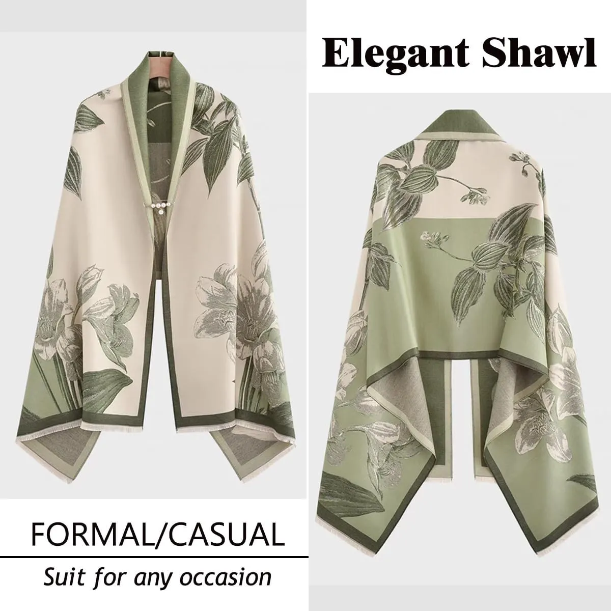 Cashmere Feel Winter Scarf for Women Large Pashmina Blanket Scarf Cashmere Wrap for Women Fall Winter Shawl