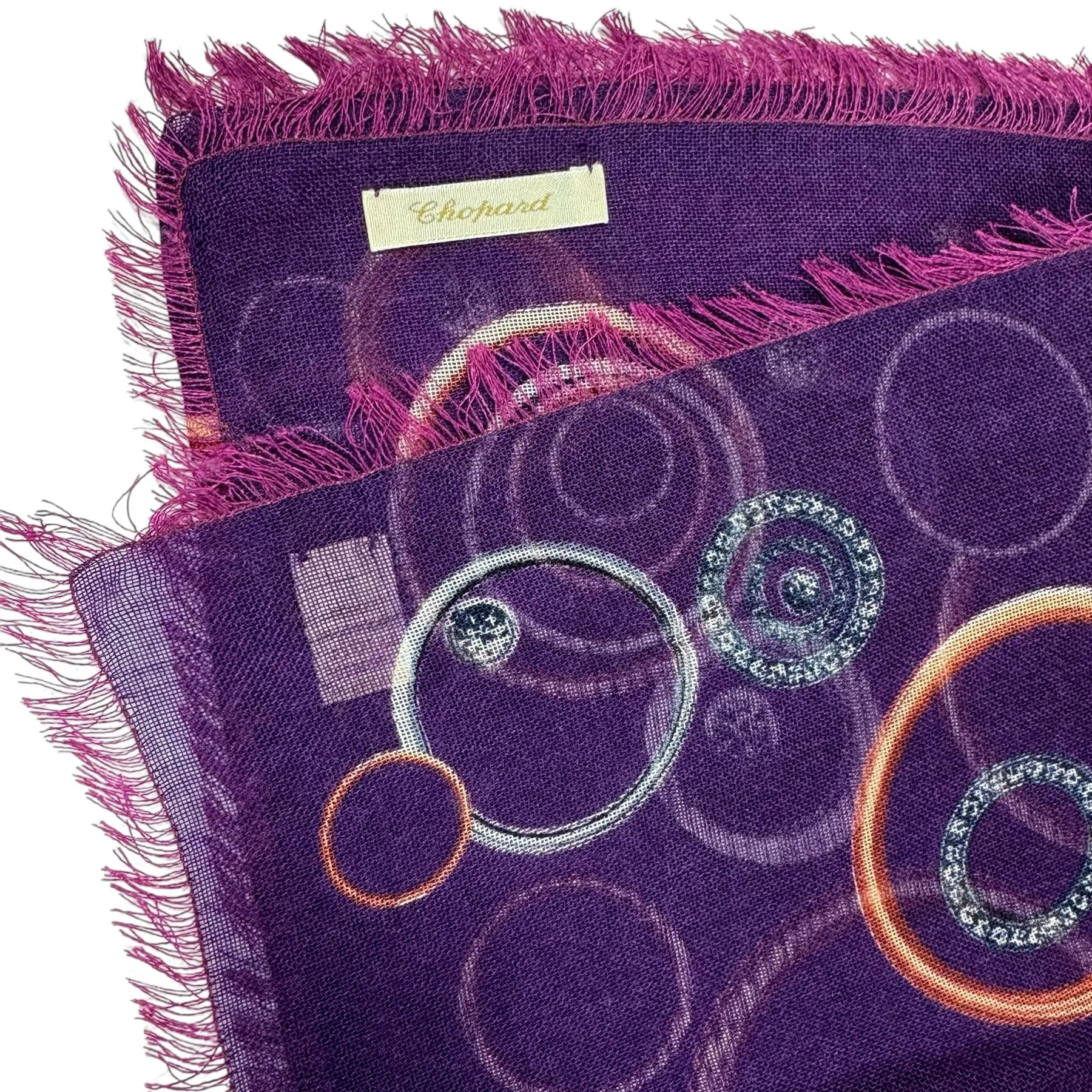 Chopard Scarf Purple Happy Spirit - Cashmere Silk Shawl