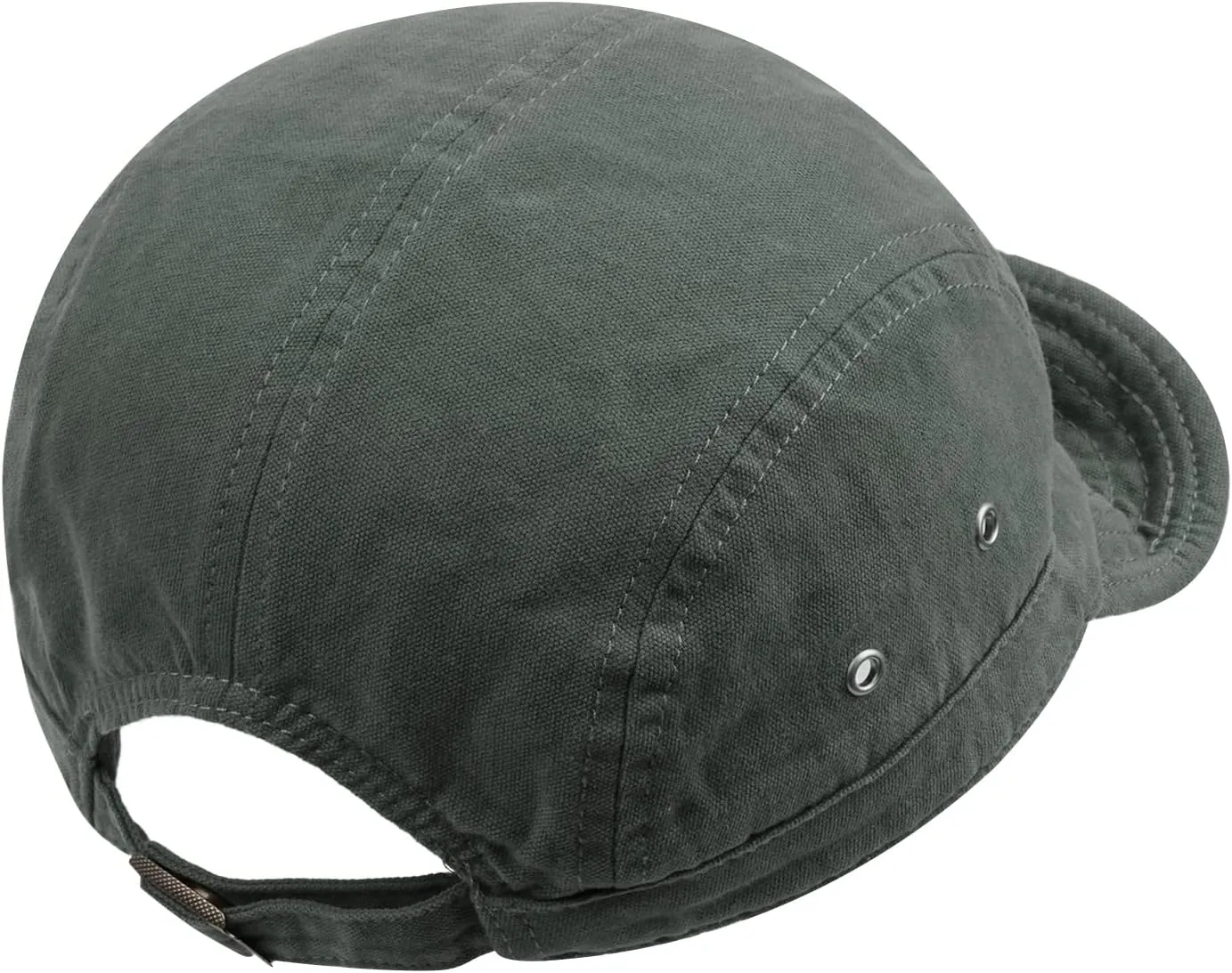 Clakllie Retro 5 Panel Short Brim Cap Casual Baseball Caps Dad Hat Flat Bill Snapback Fitted Caps Trucker Hat Short Cadet Cap
