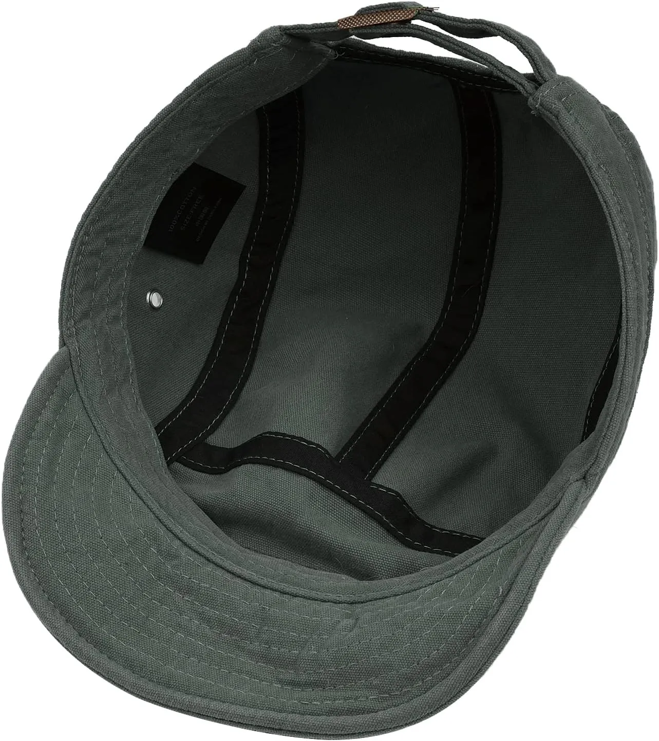 Clakllie Retro 5 Panel Short Brim Cap Casual Baseball Caps Dad Hat Flat Bill Snapback Fitted Caps Trucker Hat Short Cadet Cap