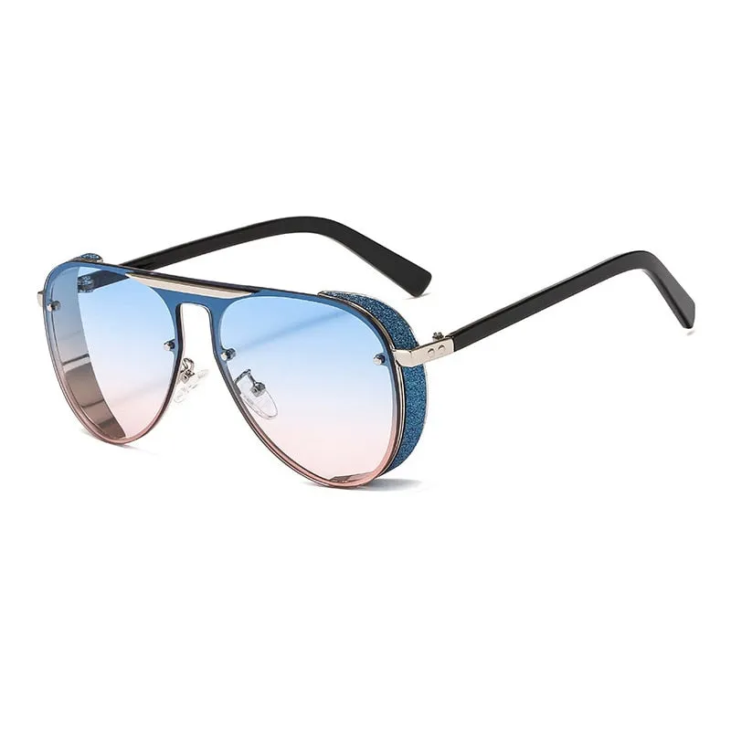 Ernie Glitter Rim Aviator Sunglasses - 7 Colors