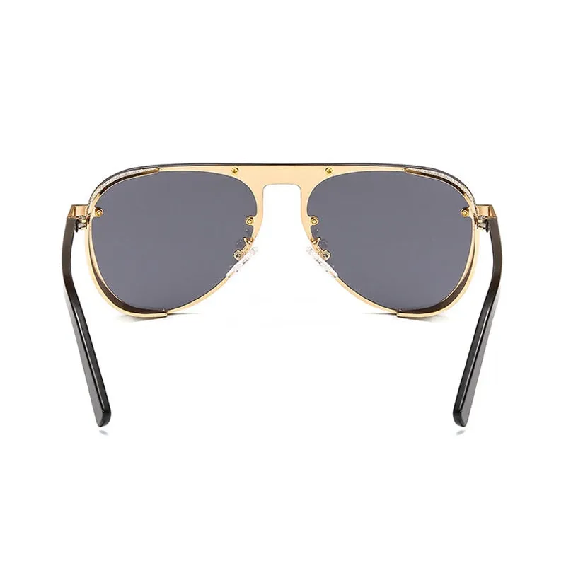Ernie Glitter Rim Aviator Sunglasses - 7 Colors