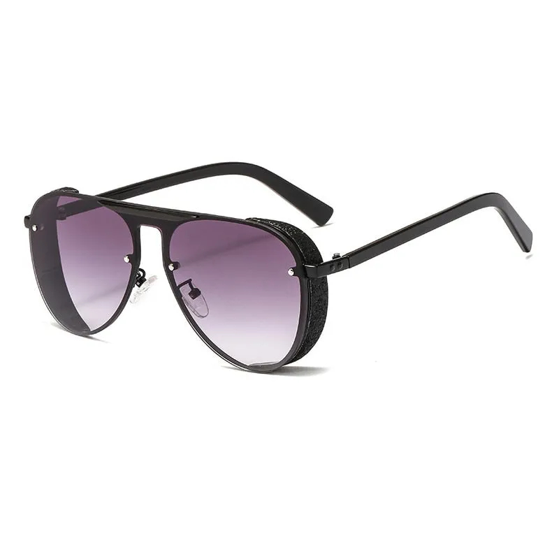 Ernie Glitter Rim Aviator Sunglasses - 7 Colors