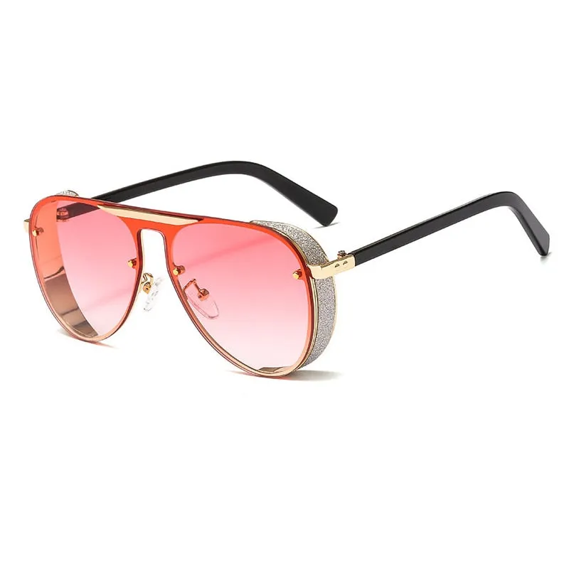 Ernie Glitter Rim Aviator Sunglasses - 7 Colors