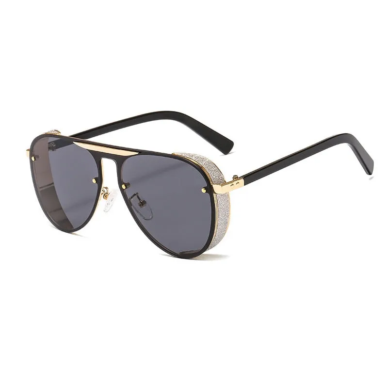 Ernie Glitter Rim Aviator Sunglasses - 7 Colors