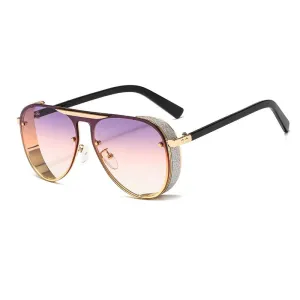 Ernie Glitter Rim Aviator Sunglasses - 7 Colors