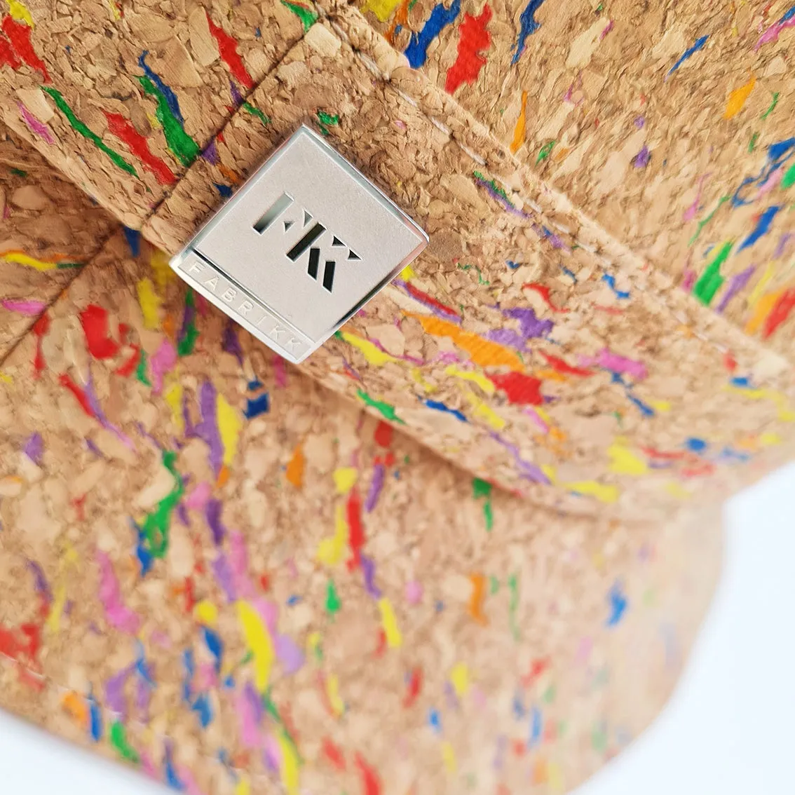 FABRIKK Montecristo Eco Cork Bucket Hat | Natural Rainbow Fleck | Vegan Hat