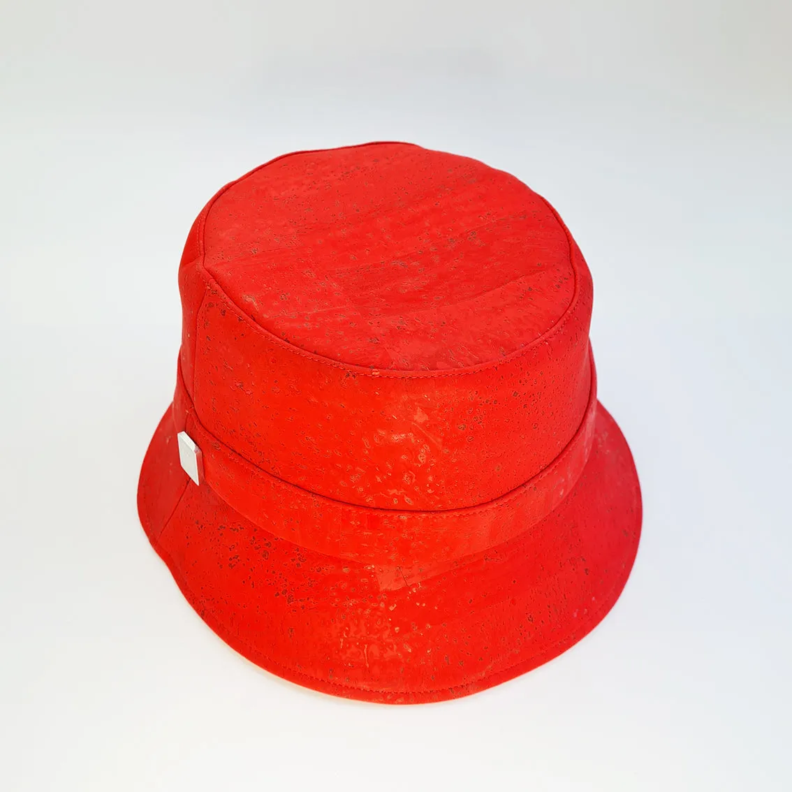 FABRIKK Montecristo Eco Cork Bucket Hat | Red | Vegan Hat