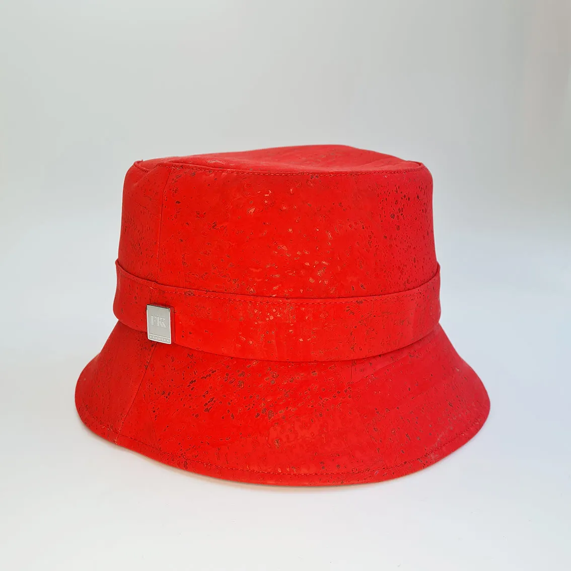 FABRIKK Montecristo Eco Cork Bucket Hat | Red | Vegan Hat