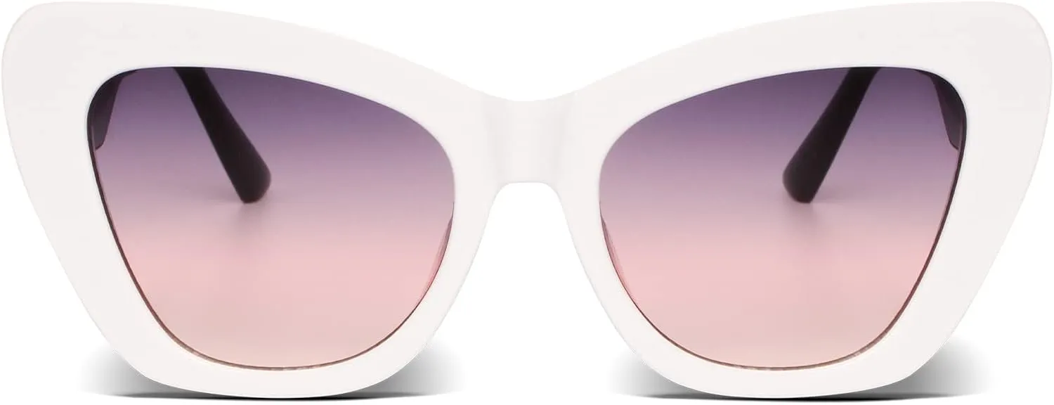 Freckles Mark Trendy Designer Sunglasses Womens Cute Fashion Square Cat Eye Sun Glasses