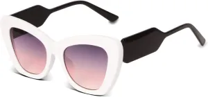 Freckles Mark Trendy Designer Sunglasses Womens Cute Fashion Square Cat Eye Sun Glasses