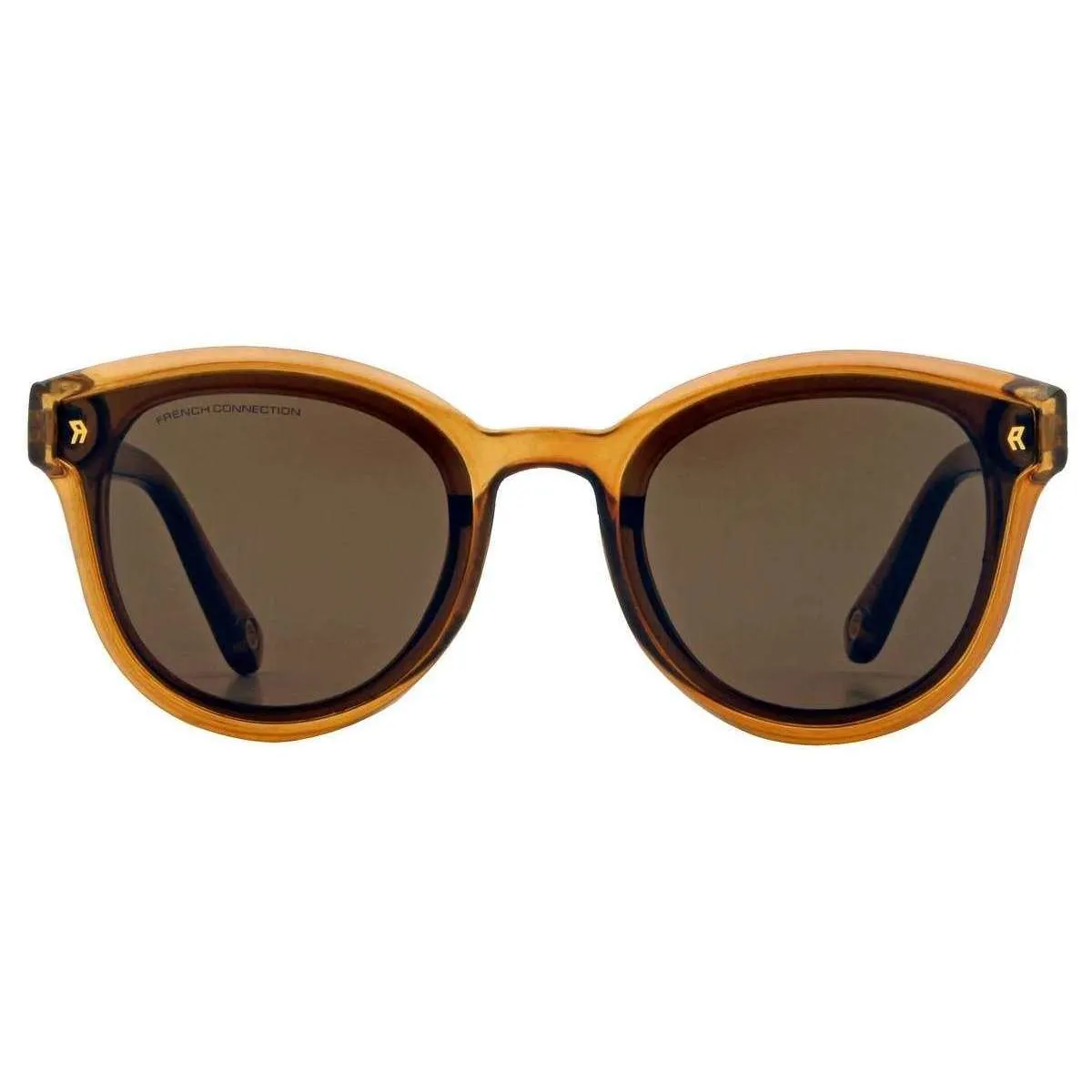 French Connection Round Sunglasses - Crystal Brown