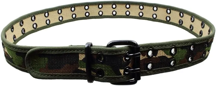Gelante Canvas Double Grommet Hole Belt 12 Colors