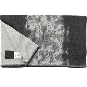 Givenchy Scarf Gray Black Logo Design - Wool Shawl FINAL SALE