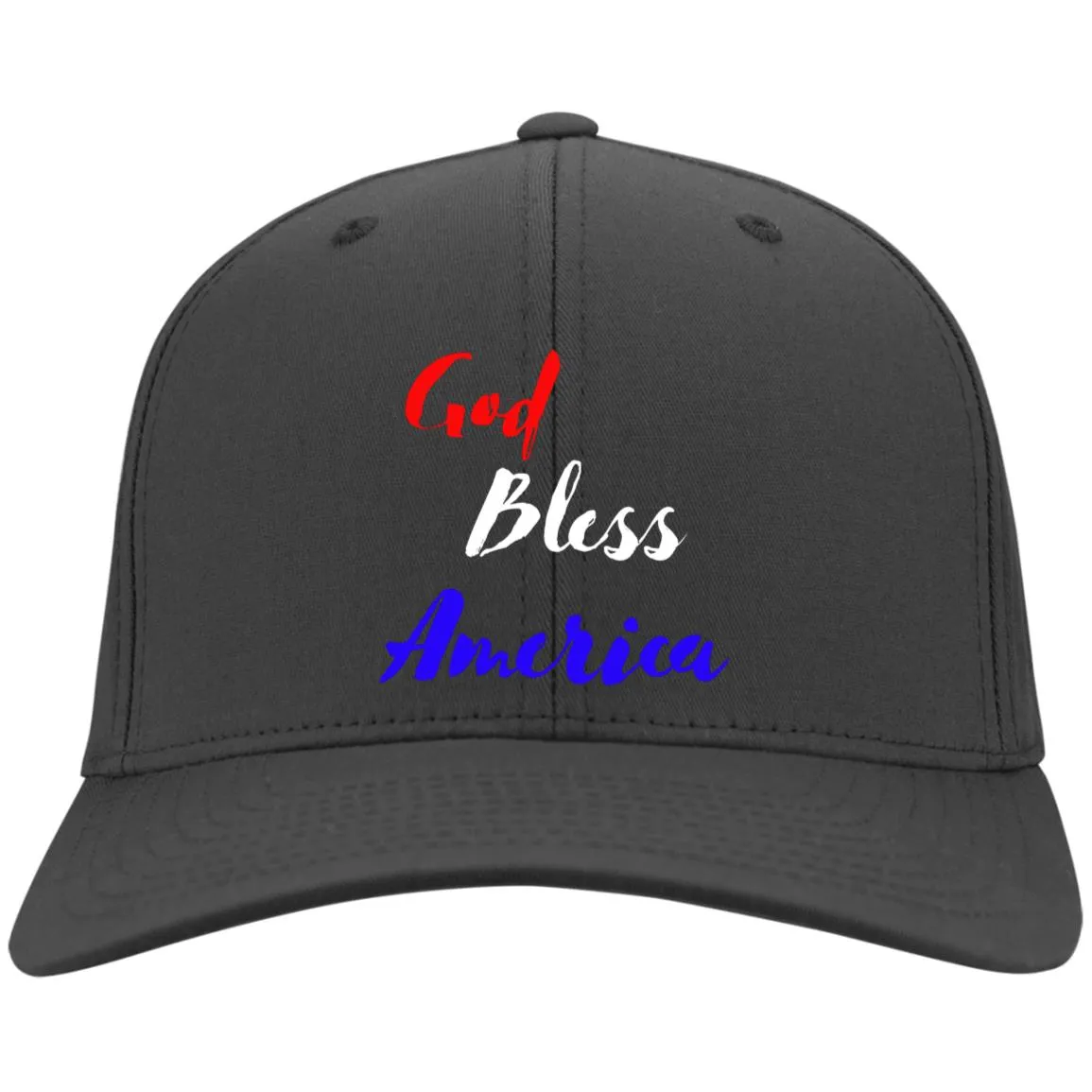 God bless America red white blue CP80 Embroidered Twill Cap