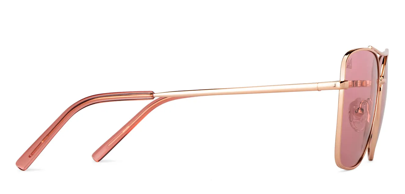 Gold Aviator Full Rim Women Sunglasses by Vincent Chase-151274