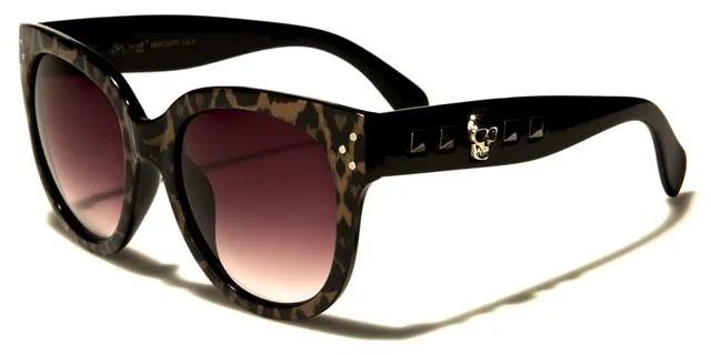 Gothic Skull Logo Emo Cat Eye Sunglasses for Women