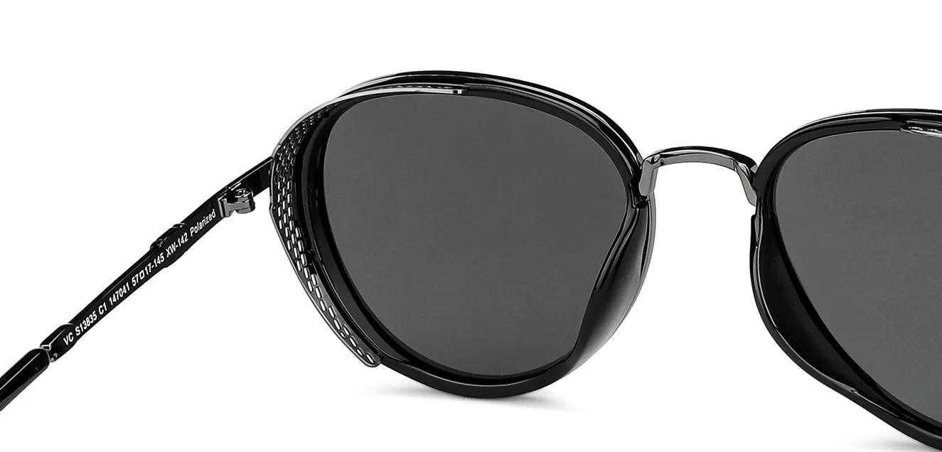 Grey Aviator Full Rim Unisex Sunglasses by Vincent Chase Polarized-147041