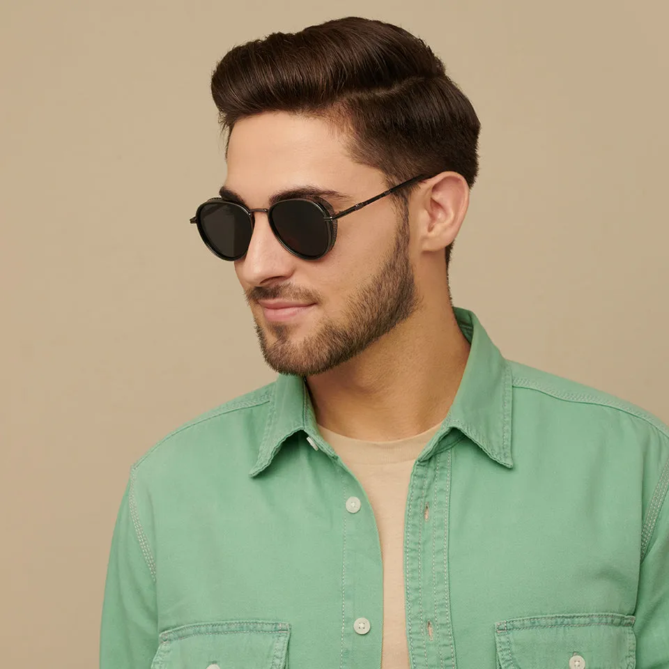 Grey Aviator Full Rim Unisex Sunglasses by Vincent Chase Polarized-147041