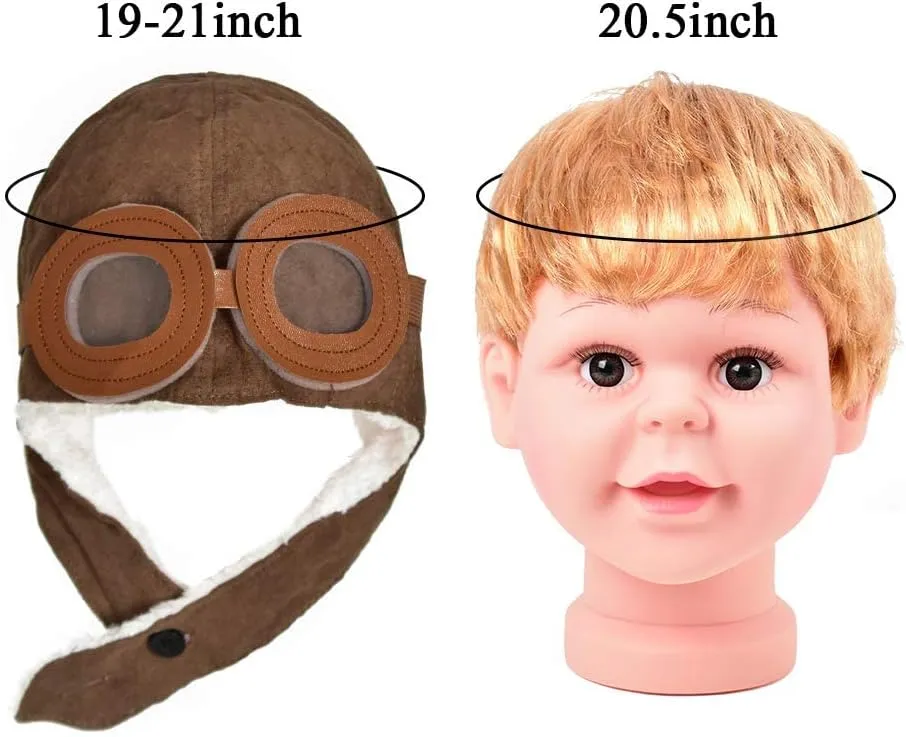 HUIANER Soft Warm Winter Hat for Baby Kid Boys Girls, Theme Party, Photography Props(Brown)