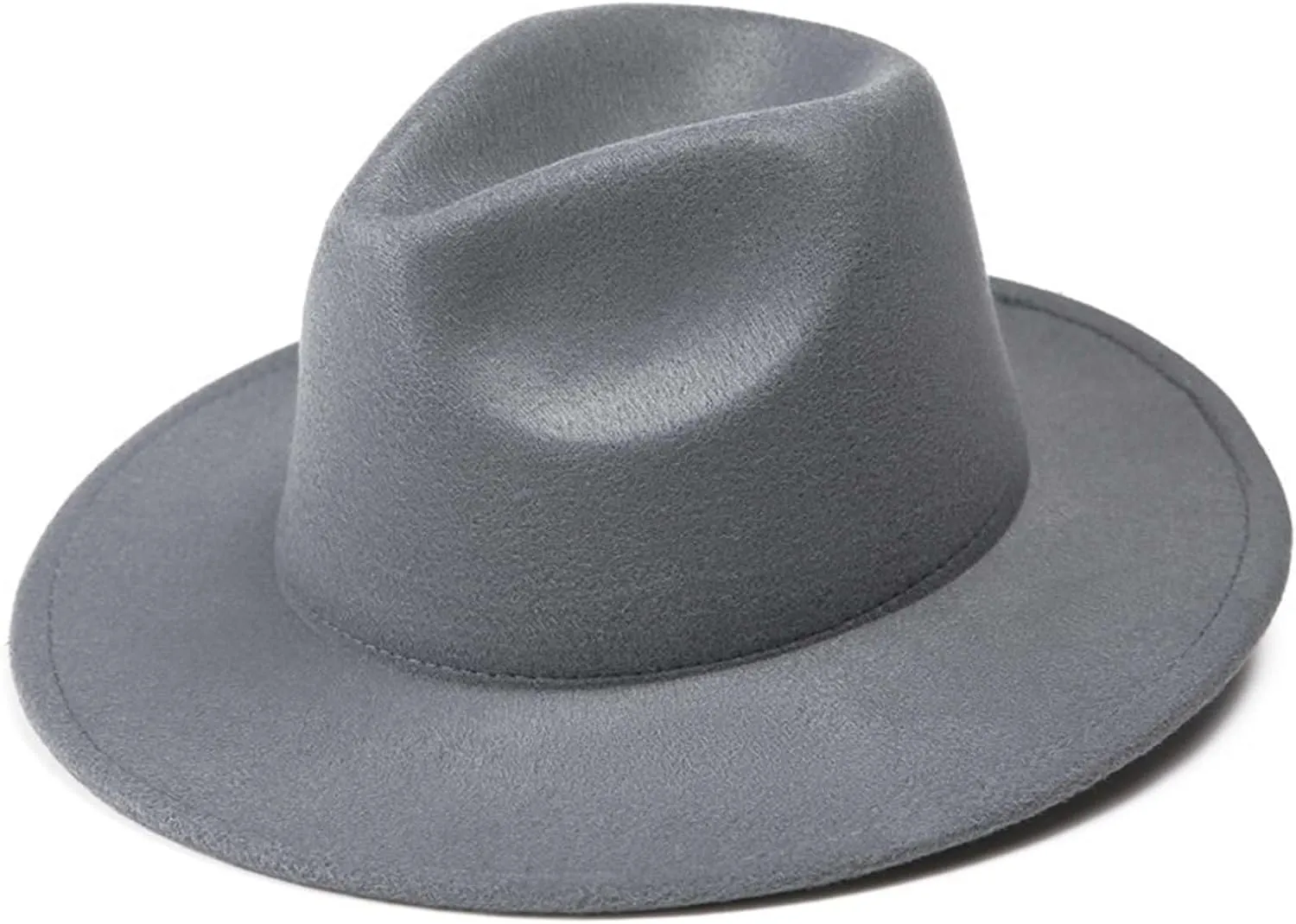 Icegrey Mens Fedora Hats, Plus Size Wide Brim Dress Cap, Warm Panama Jazz Hat