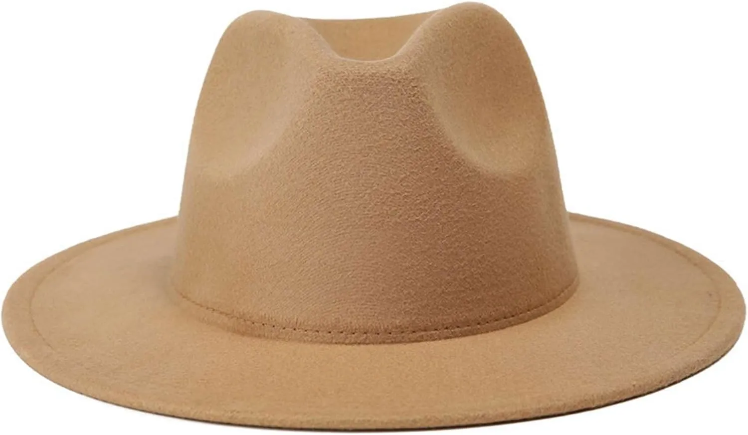 Icegrey Mens Fedora Hats, Plus Size Wide Brim Dress Cap, Warm Panama Jazz Hat