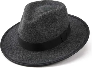 Icegrey Panama Hat Sun Hats for Women Men Wide Brim Fedora Straw Beach Hat Plus Size Dress Fedora Hat