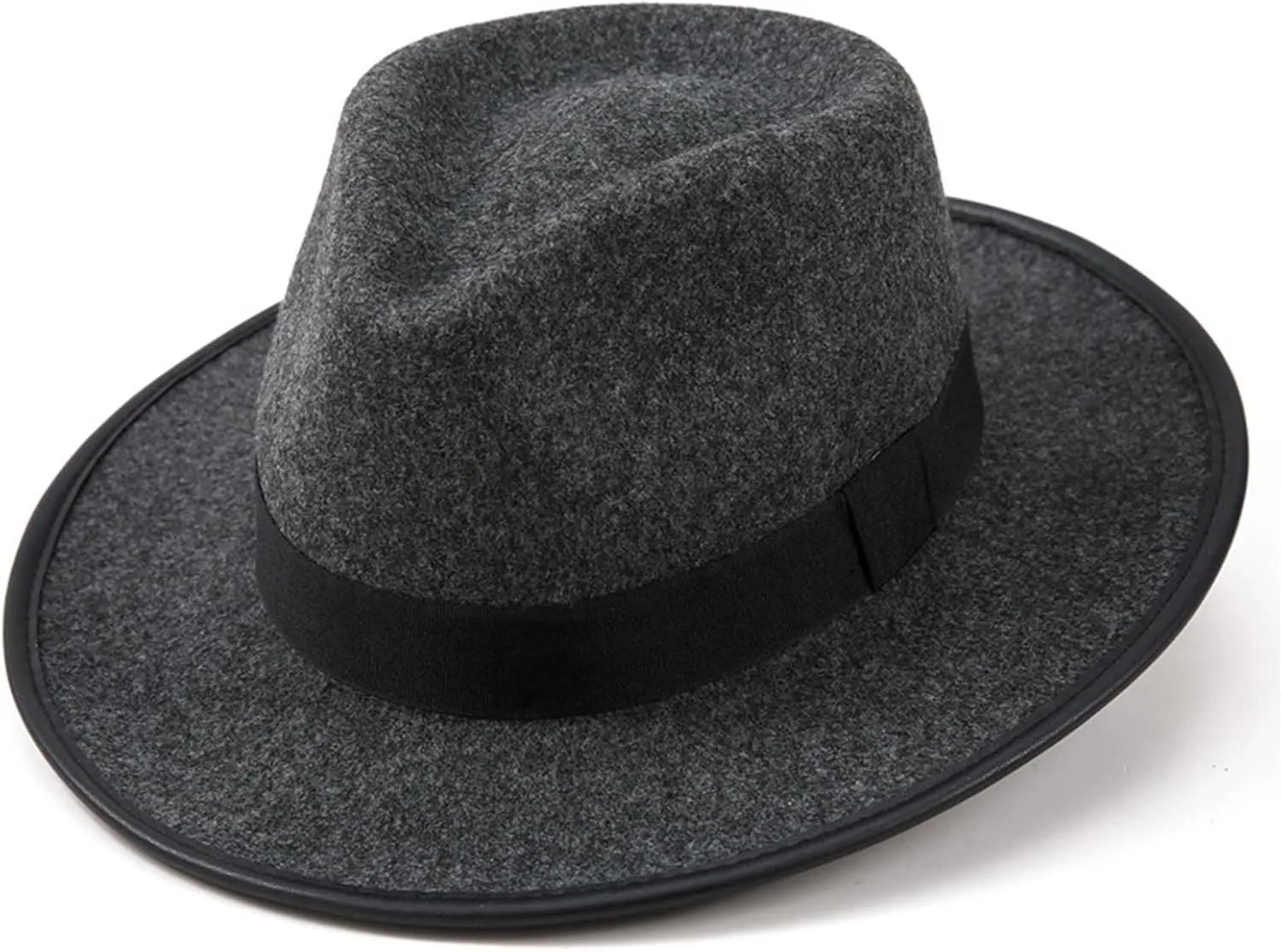 Icegrey Panama Hat Sun Hats for Women Men Wide Brim Fedora Straw Beach Hat Plus Size Dress Fedora Hat