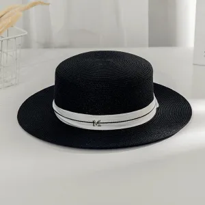 Italian Fedora Hats Summer and Autumn British Style Ladies Seaside Beach Vacation
