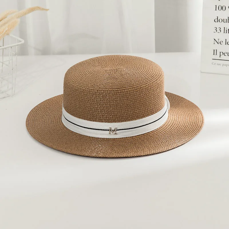 Italian Fedora Hats Summer and Autumn British Style Ladies Seaside Beach Vacation