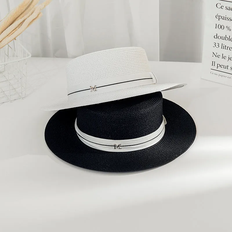 Italian Fedora Hats Summer and Autumn British Style Ladies Seaside Beach Vacation