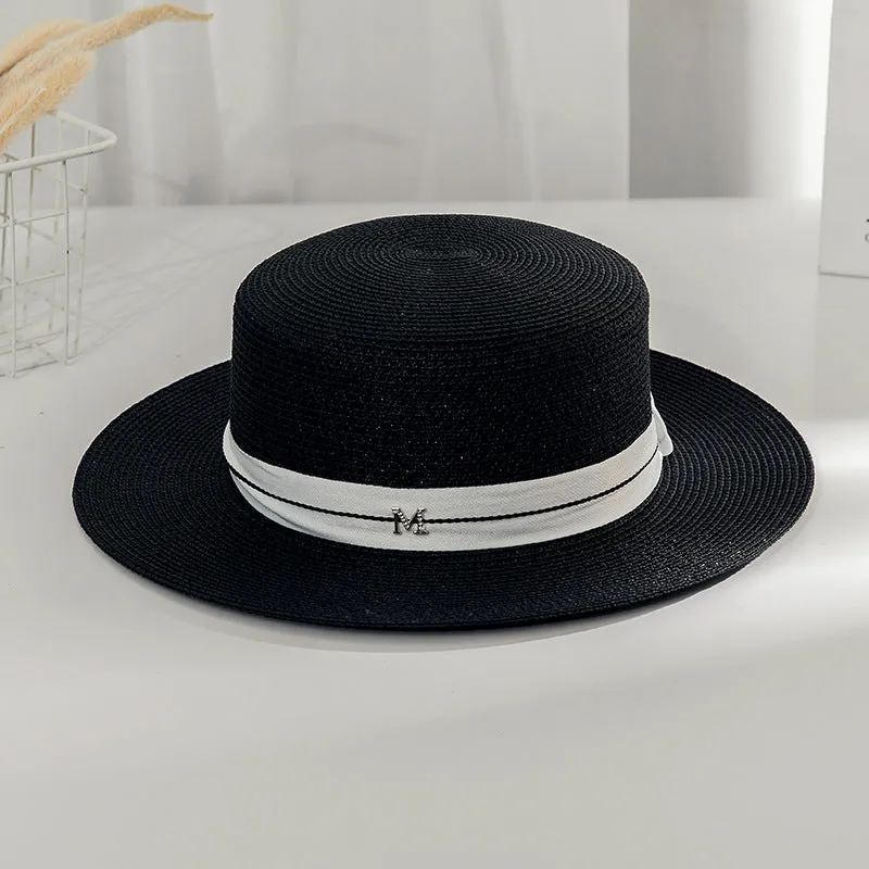 Italian Fedora Hats Summer and Autumn British Style Ladies Seaside Beach Vacation