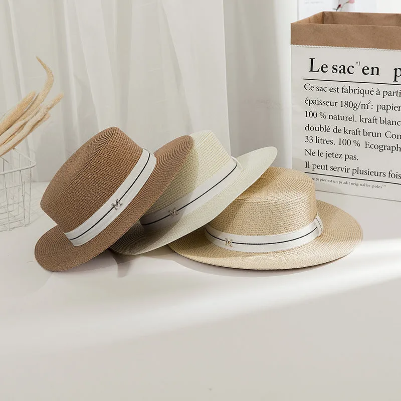 Italian Fedora Hats Summer and Autumn British Style Ladies Seaside Beach Vacation