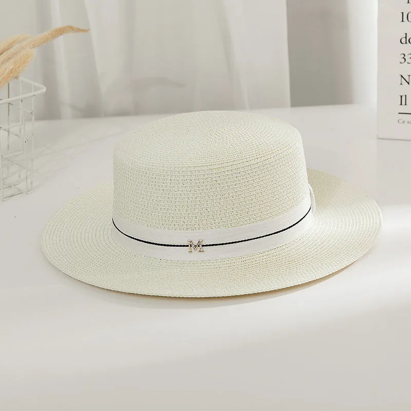 Italian Fedora Hats Summer and Autumn British Style Ladies Seaside Beach Vacation