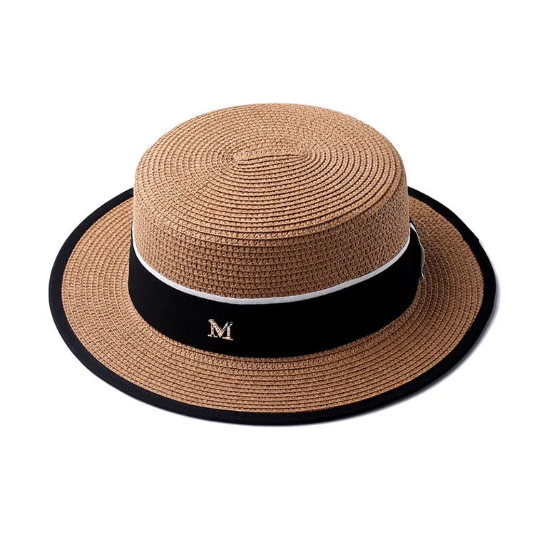 Italian Fedora Hats White Straw Hat Women's Top Hat Summer Women's