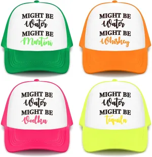 JaGely 4 Pcs Trucker Hat for Women Joke Funny Baseball Cap Classic Adjustable Cap for Women Men Gifts